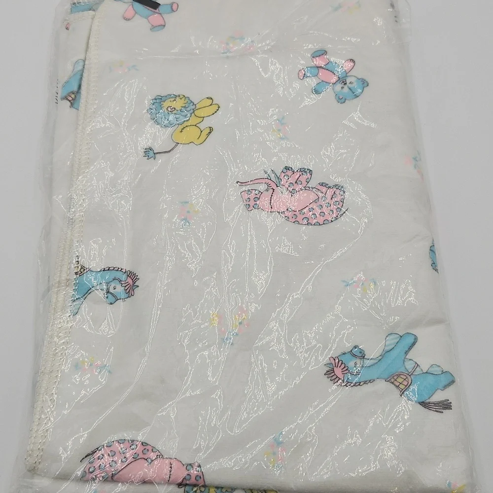 Vintage Rockabye Baby Receiving Blankets 26 X 34
